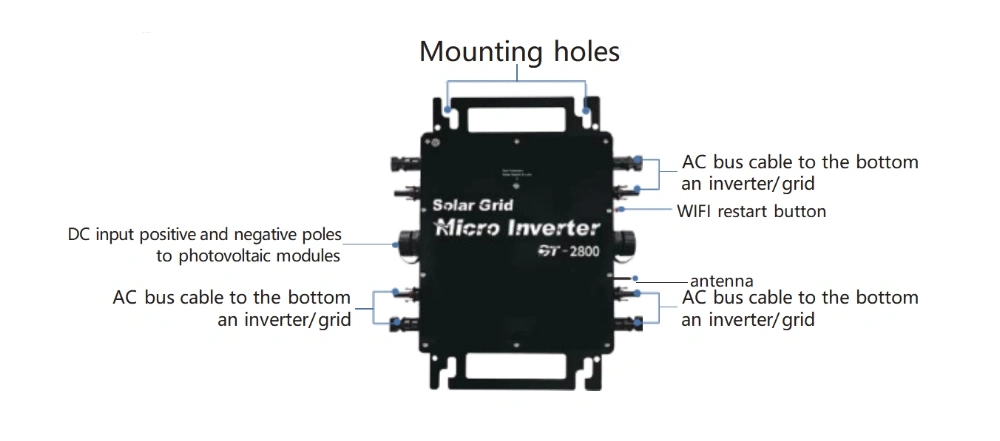 Hardware stamping micro inverter 1200W-2800W