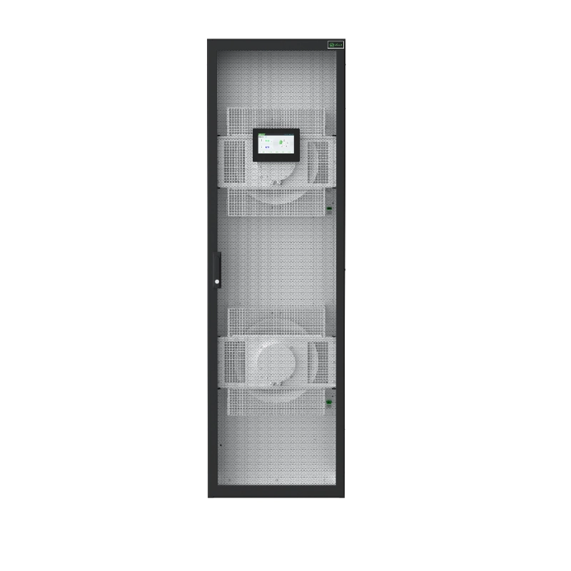 Máy điều hòa không khí 40kW lắp đặt trong dãy, nhìn từ phía trước.