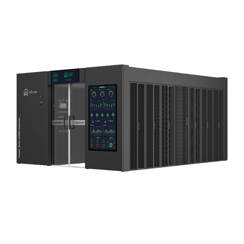 مركز بيانات AC8000 بشاشة كبيرة سوداء