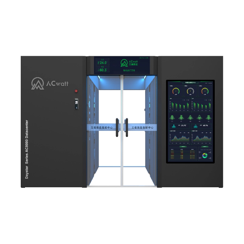 مركز بيانات AC8000 بشاشة كبيرة بيضاء